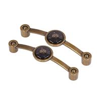 BAFOVY Maniglia in Rame Antico in Lega di Zinco, Pomelli per Armadietto in Acrilico, 2 Pezzi Lunghezza 125mm Distanza dei Fori 110mm, Stile Pastorale Europeo retrò per Cassettiera Guardaroba