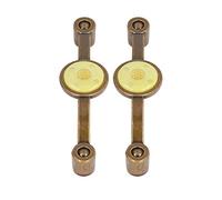 BAFOVY Maniglia in Rame Antico in Lega di Zinco, Pomelli per Armadietto in Acrilico, 2 Pezzi Lunghezza 125mm Distanza dei Fori 110mm, Stile Pastorale Europeo retrò per Cassettiera Guardaroba