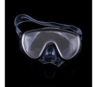 BAFOVY Maschera di Vetro Temperato, Immersione e Boccaglio in Silicone da Nuoto con Fibbia Regolabile, per Snorkeling e attività Sottomarine (Black)