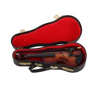 BAFOVY Mini Modello di Violino Replica di Violino in Legno 14 X 5 X 2,1 Cm con Supporto per e Custodia Nera Ornamento da Esposizione in Miniatura per gli Amanti della Musica Sulla Scrivania di Casa e