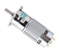 BAFOVY Motoriduttore DC Motore a Bassa velocità in Rame 12V XD-42GA775 con Ingranaggi Interamente in Metallo CW CCW Velocità Regolabile da 10 a 50 Giri/min per Robot Giradischi CNC Industria (10