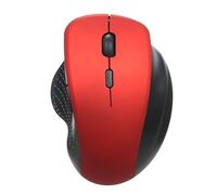 BAFOVY Mouse Ergonomico Mouse Wireless, Verticale Ottico Regolabile con 6 Pulsanti 2,4 G, Ricevitore USB Nascosto Rapido e Stabile Connessione, per Il Notebook per PC per Laptop (Rosso)