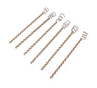 BAFOVY Pali per Elettrocoltura Antenna da Giardino in Rame Set di 6 Supporto per Bobina in Rame e Legno di Pero per Ortaggi Fiori Arbusti Aiuole Rialzate Coltivatori da Giardino all'aperto