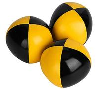 BAFOVY Palline da Giocoliere Thud da 3 Pezzi, Set di Palline da Giocoliere in Morbida Pelle PU per Principianti, con Borsa a Rete per Esercitare la flessibilità delle e la