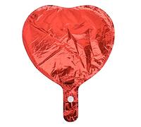 BAFOVY Palloncini Rossi a Forma di Cuore 50pcs Palloncini di Film in Alluminio per Matrimoni Feste Anniversari con Colore Vibrante