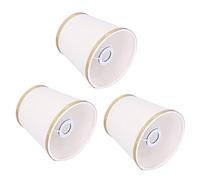 BAFOVY Paralume in Tessuto 3 Pezzi E14 Paralume per Lampada da Tavolo a Botte 15 X 14 X 11 Cm Installazione Mesone Struttura in Ferro a Luce Morbida per Lampada da Soffitto Soggiorno Camera da Letto