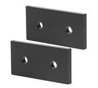 BAFOVY Piastra di Giunzione Piatta 2 Pcs in Lega di Alluminio Piastra per la Costruzione di Mobili, Resistenza di Compressione, con Connessione a 2 Fori, comodità Portatile, per RUS T-a Prova di RUS