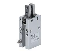 BAFOVY Pinza Pneumatica Cilindro Pneumatico Lega di Alluminio Stile Parallelo Pinza Pneumatica Foro da 10 Mm Design a Due a Doppia Azione per l'automazione Robotizzata MHC2 10D