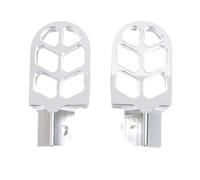BAFOVY Poggiapiedi per Dirt Bike, Pedale Poggiapiedi in Lega di Alluminio 7075 di Ricambio per Surron Light Bee X S E Ride Pro SS CRF150F CRF230F X160 X260 con Denti in Acciaio (SILVER)