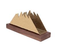 BAFOVY Porta Tovaglioli in Acciaio Inossidabile con Base in Legno per