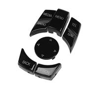BAFOVY Pulsante di Controllo Multimediale per Auto da 6 Pezzi, Materiale ABS, Tocco Confortevole, Adatto Ai Modelli della Serie E, Migliora lo Stile degli Interni E l'esperienza dell'utente (#2)