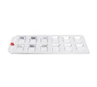 BAFOVY Ravioli Maker Quadrato 12 Fori Stampo per Gnocchi in Lega di Alluminio Strumento per Pasta per Ravioli Fatti in Casa Pierogi Kitchen Cooking Gadget