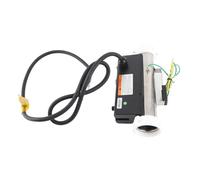 BAFOVY Riscaldatore per Piscina Termostato Riscaldatore Elettrico per Vasca Idromassaggio Cablato in Acciaio Inossidabile Connettore per Tubo dell'Acqua da 1,5 Pollici Arresto e Riavvio Automatico