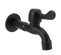 BAFOVY Rubinetto a Parete in Acciaio Inossidabile, Miscelatore Monocomando per Acqua Fredda con Disco Ceramico Antigoccia, per Lavatrice Lavamazzo Giardino Esterno (per Mop Pool)