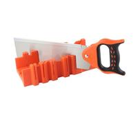 BAFOVY Scatola per Mitra con Bloccaggio Ad Angolo Multiplo da 12 Pollici con Posteriore, Materiale ABS, Tagli di Precisione a 90, 45, 22,5 Gradi per la Lavorazione del Legno e la Decorazione