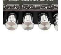 BAFOVY Scheda Amplificatore Audio Bluetooth, Scheda Amplificatore 2.1 ABS in Ottone PCB con Encoder Rotativo Controllo Medi Bassi Alti per Utenti di Altoparlanti Fai da Te Audio Domestici