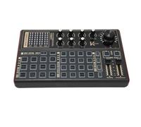 BAFOVY Scheda Audio per Streaming Live, Scheda Mixer Audio con Voce, Luci LED Colorate e Batteria Integrata, USB per Podcasting, Karaoke, TikTok, Live (BLACK)