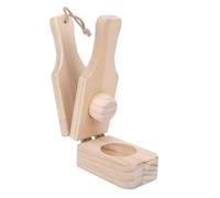 BAFOVY Schiaccia Banane in Legno, Pressa per Banane Riutilizzabile per con Stampo per Cestini, Schiaccia Frutta Multiuso Facile da Usare per Fritte e Pane Alla Banana