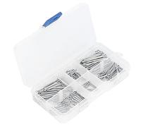 BAFOVY Set di Coppiglie da 175 Pezzi, Assortimento di Coppiglie in Lega di Zinco, 5 Dimensioni da 1,3 X 10 Mm a 2,2 X 30 Mm, per Macchinari Automobilistici, Garage, Officina, Bloccaggio e