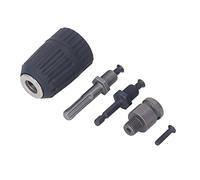 BAFOVY Set Mandrini per Trapano a Mano, Mandrini Autoserranti in Lega ABS da 2 a 13 Mm con Set di Barre Adattatrici da 3 Pezzi, Filettatura Liscia, Serraggio Forte, per Foratura di Legno, Ferro