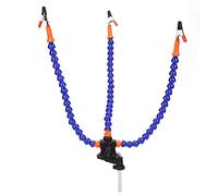 BAFOVY Strumenti per Saldatura Braccio, 3 Pinze Flessibili Assistente con Base Fissa per Saldatura in Lega di Alluminio, Bracci Flessibili in ABS per Assemblaggio Elettronico,
