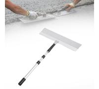 BAFOVY Strumento per Livellamento Pavimenti, Raschietto in Acciaio Inossidabile 20 Pollici con Lame Intercambiabili e Asta Regolabile, per Malta Autolivellante e Applicazioni di