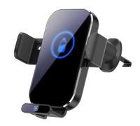 BAFOVY Supporto per Telefono da Auto, Ricarica Wireless con Ricarica Rapida, Compatibile con Presa d'aria per Tutti gli Smartphone (BLACK)