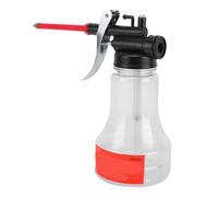 BAFOVY Tanica per Olio Pompa Manuale Ad Alta Pressione Trasparente 350ml Oliatore con Filtro Design Ergonomico Manico in Metallo Lubrificante per Bici Cerniere Manutenzione Meccanica Uso Domestico