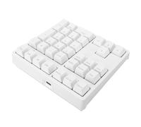 BAFOVY Tastierino Numerico Meccanico Tastierino Numerico Cablato USB con Interruttore Blu Retroilluminazione RGB 34 Tasti per Desktop Portatile Mac OS (WHITE)