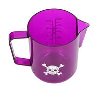 BAFOVY Tazza per Schiuma di Latte da 600 Ml Brocca per Schiuma di Latte in Acrilico con Beccuccio Integrato Fondo Rotondo Facile da Pulire per Art a Vapore Nella Caffetteria di Casa