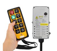 BAFOVY Telecomando Industriale Controller di Sollevamento per Gru Resistente all'olio e Agli Acidi Impermeabile 800 MHz Doppia Maniglia DC24V AC36V AC220V AC380V per Gru Trasportatrice CNC (plastica)