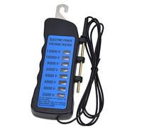 BAFOVY Tester di Recinzione Elettrica da 12kv Tester di Tensione di Recinzione Neon 8 Luci Indicatore per le Aziende Agricole Materiale ABS Portatile 2000-12000 V Ranna Non è Necessaria Batteria