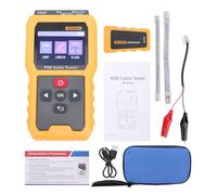 BAFOVY Tester per Cavi PoE, Tester per Cavi Ethernet con Schermo da 2,4 Pollici con Rilevamento Flash della Porta, per Test di continuità Cavo CAT5 CAT6, Misurazione della Lunghezza,