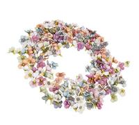 BAFOVY Testine di Fiori in Stoffa da 200 Pezzi, Decorazioni Riutilizzabili in Colori Misti per Matrimoni, Feste, Battesimi, Forniture per Ghirlande Fai-da-te, 1 Pollice
