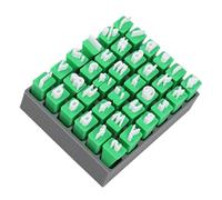 BAFOVY Timbri in Argilla Ceramica 36 Pezzi, Sigilli con Lettere Minuscole e Simboli per la Realizzazione Artigianale, con Robusta Scatola di Immagazzinaggio, Adatti per Educatori di