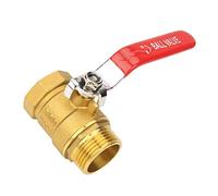 BAFOVY Valvola a Sfera per Tubi in Ottone 1bsp, Scelta Eccellente per Chiusura e Controllo, Conferma Visivamente lo Stato della Valvola, Uso Industriale Versatile, Facile Usare e Affidabile, a