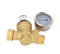 BAFOVY Valvola di Regolazione della Pressione dell'Acqua Regolatore di Pressione dell'Acqua per Regolabile in Ottone e Ferro 3/4 Pollici con Manometro 160 PSI per Sistemi Idrici per Rimorchio per da