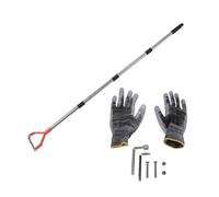 BAFOVY Zappa da Giardino Professionale per Lavori Pesanti, Robusta Zappa da Giardino con Manico Regolabile in Acciaio Inossidabile da 161 Cm per Scavare, Diserbare, Coltivare Aiuo (Orange)