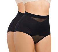 Bafully Culotte Reggiseno Modellante Donna - Effetto Ventre Piatto e Sollevamento Glutei, Intimo Senza Cuciture Invisibile per Ogni Occasione Set 2 Pezzi (IT, Testo, XL, Regular, Regular, Nero/Nero)
