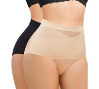 Bafully Culotte Reggiseno Modellante Donna - Effetto Ventre Piatto e Sollevamento Glutei, Intimo Senza Cuciture Invisibile per Ogni Occasione Set 2 Pezzi (IT, Testo, L, Regular, Regular, Nero/Beige)