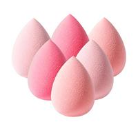 Bafutayawa Make Up Schwamm Set 6 Stück Rosa Farbverlauf Makeup Sponge Tropfenform Weich für Foundation Concealer Puder Puderquaste Schwamm Blender Schminke