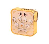 Bag Charm, Glowing Pop Fidget Game, StressRelief Keychain Toy, portatile Anti-Stress Mole Game, Relaxing Accessory for Kids Adults Home Birthday Gift Bag Oro Travel Use