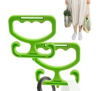 Bag Grips Groceries, Heavy Duty Grocery Handle, Portable Carrier Hooks Hold, Ergonomic Bucket Holder Grip Tool for Warehouse, Home, Supermarket, Outdoor Use, Shopping Trips, 4.29x4.41x0.39 Inches