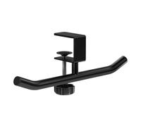 Bag Holder - Adjustable Table Clamp Hook, Double Pole Purse Support System with Sturdy Metal Frame Design, Secure Hanging Stabilization Feature, Ideal for Home Cafe Workplace Seating