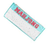 Bag Mahjong | Zipper Stone bags for Mahjong stones | Transparent protection container for game evening, travel, parties, adults | Practical carrier bag