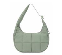 Bag, Nylon Quilted Shoulder Hobo Purses, Adjustable Shoulder Strap (Green)