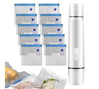 Bag Sealer | 800Mah Mini Snack Bag Sealer | Handheld Resealer For Kitchen Meat Preservation Leftover Meal Prep Home Travel Camping Freezer Packaging