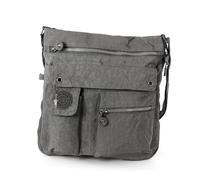 Bag Street Borsa A Spalla Donna Grigia In Nylon 31x10x33 OTJ206K