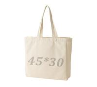 Bag Tela, Shopper Donna, Shopper Borsa, Borsa Tela Donna, Shopper Cotone, cibo, ecologici, riutilizzabili, con manici, colore naturale non stampato, 40 * 37CM, bianco