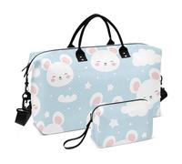 Bagagli Borsa da Viaggio Sport Borsa da Palestra Multifunzionale Carry On Personal Item Bag con Toiletry Bag per Palestra Viaggio Mouse Modello Carino Cartoon, Mouse Modello Carino Cartone animato, 1
